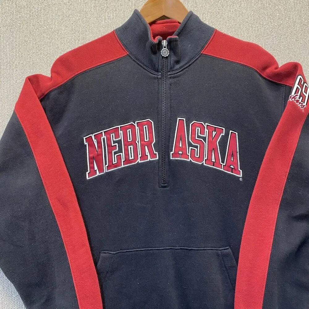 Vintage Nebraska Cornhuskers Jacket Pullover Champion Men's Small